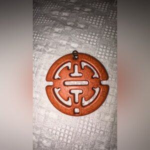 Rustic Orange Pendant